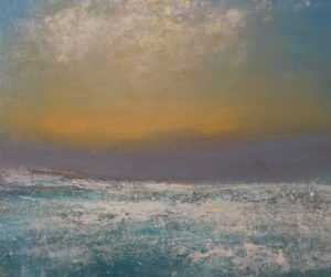 Foam at Sunset Sennen Cove. Oil on canvas 73x85 cm 2016 £1500