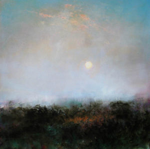 Sunrise Through Mist. Oil on canvas 81x81 cm 2016 £1600